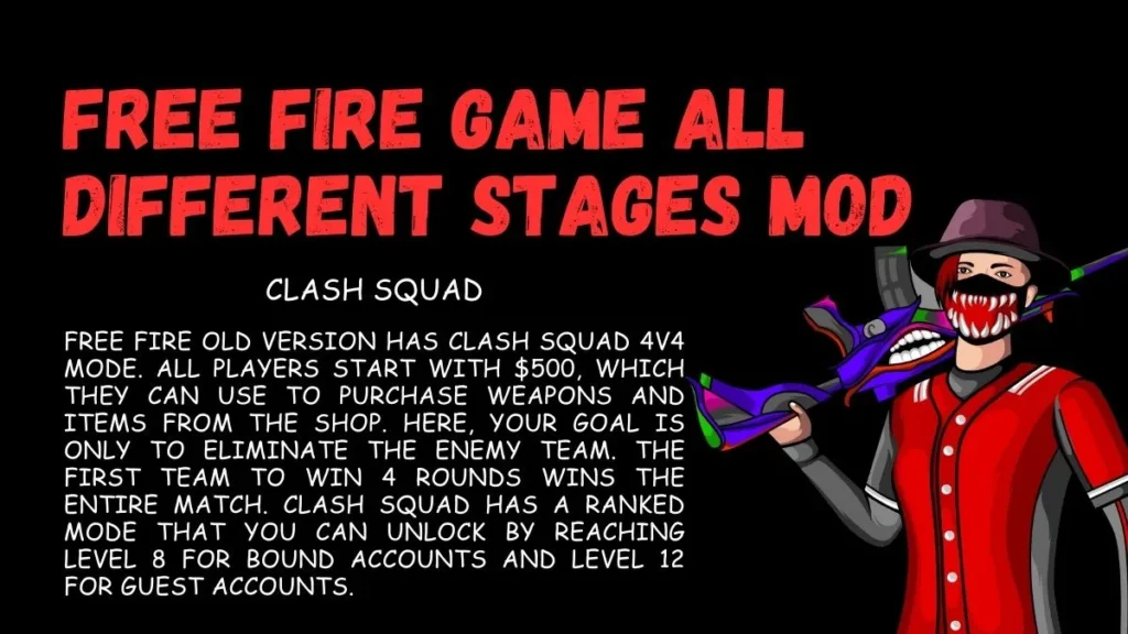 Free fire Game All Different Stages Mod