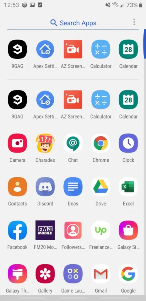 apex launcher interface