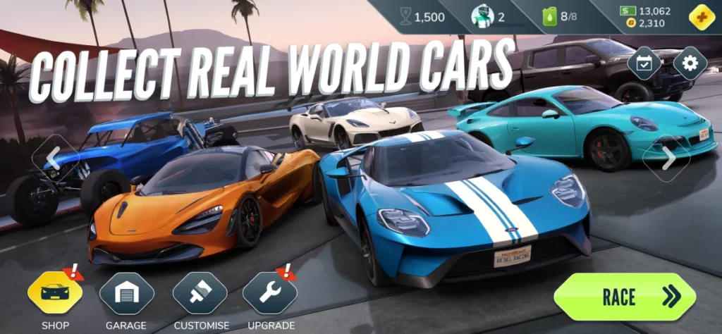 rebel racing mod apk unlocked all cars