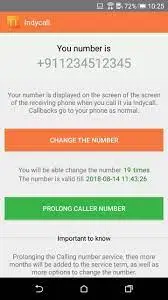 Indycall APK unlimited minutes